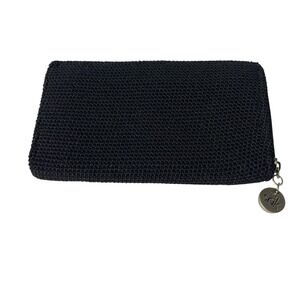 The Sak Black Woven Zip-Around Wallet